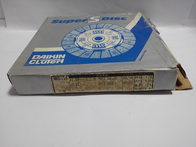  Showa era. old car * Mitsubishi old car * clutch disk * Showa era 62 year 9 month ~* Minica (H12 G23B)* Showa era 62 year 1 month ~* Minica (H15 3G81)* that time thing unused passing of years goods 