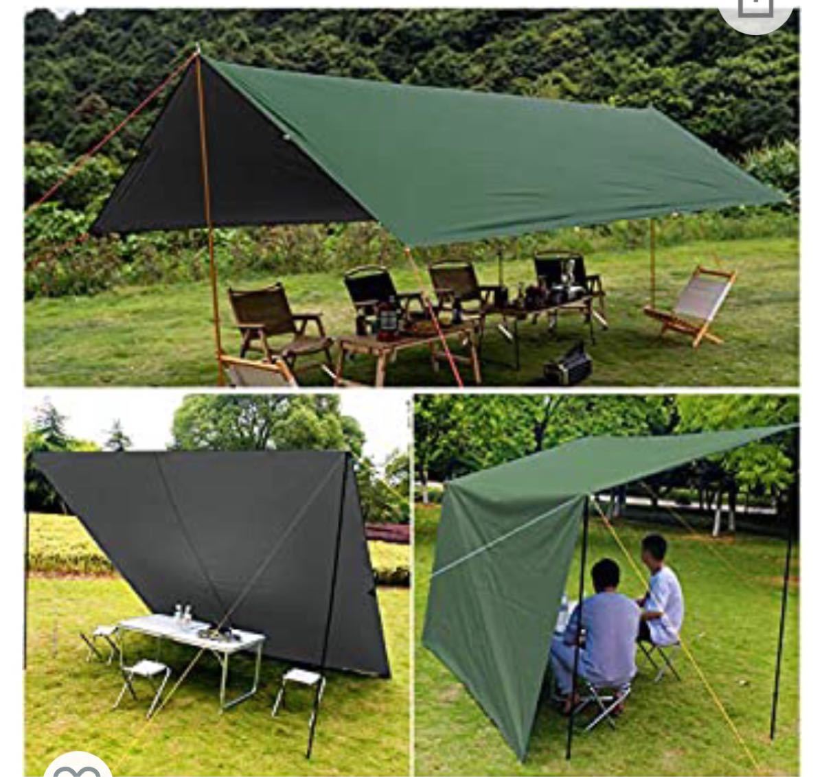 防水タープ タープテント サイドシート 軽量 高耐水加工 紫外線カット 遮熱 屋外 キャンプ 旅行 天幕 アウトドア 