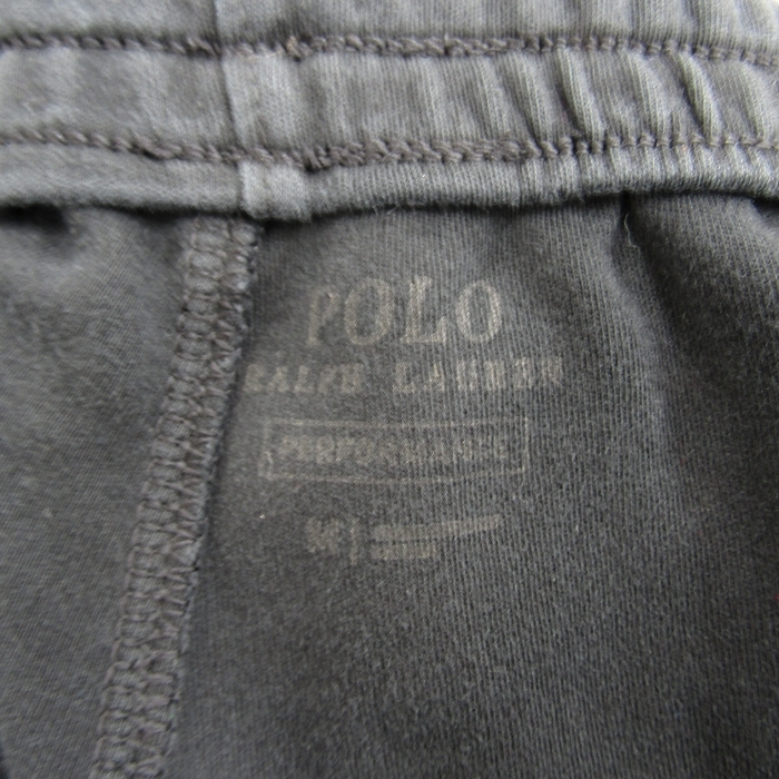 Polo Ralph Lauren スウェット パンツ サイズ M 古着 ポロ ラルフローレン サイドライン ジャージ ブラック コットン 1A0232_画像3