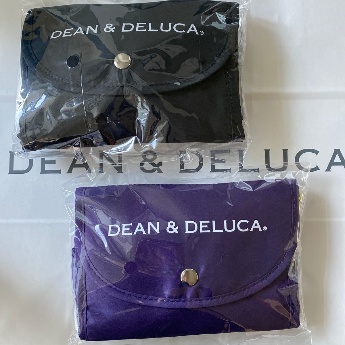 正規品　 DEAN&DELUCA エコバッグ ディーン&デルーカ 京都 限定カラー ショッピングバッグ　ブラック　2点セット