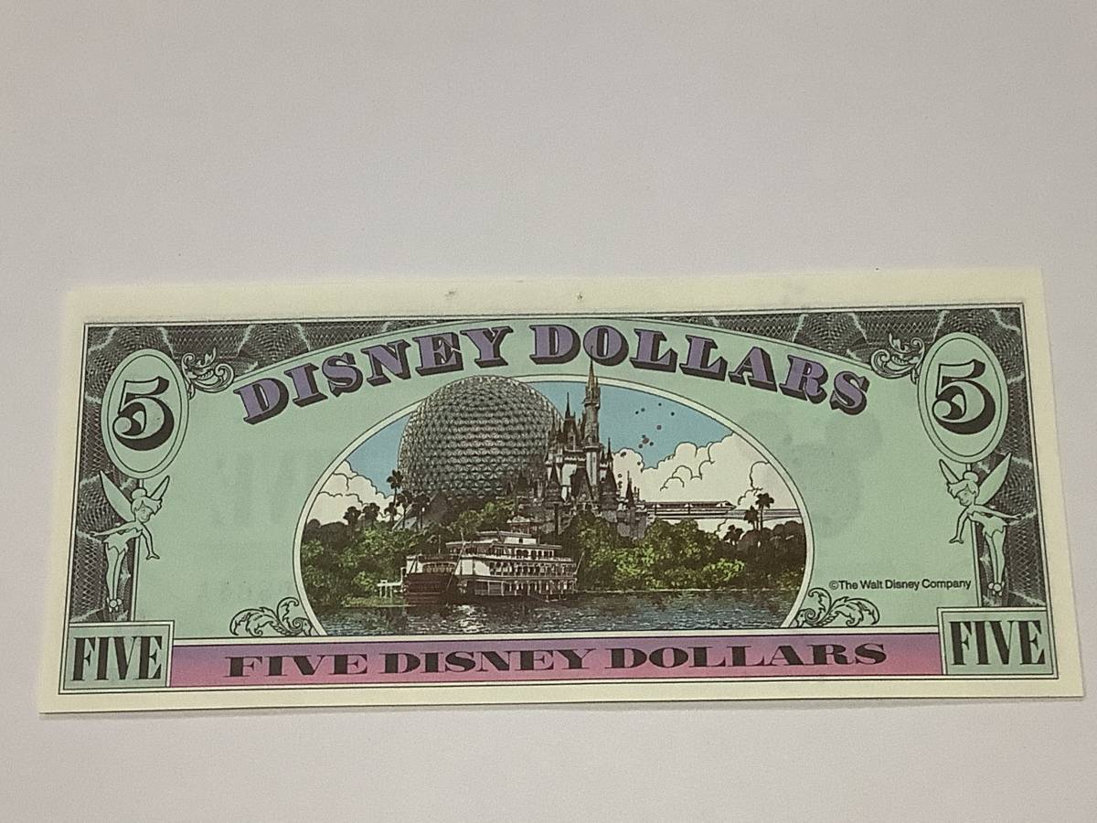 ディズニーダラー 5ドル札（1999年版） $5 紙幣 グーフィー Disney Dollarsの画像2