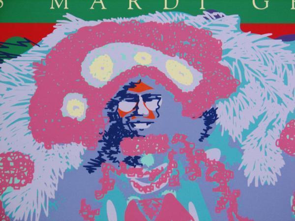 マルディグラ インディアン/限定シルクスクリーン・ポスター/Mardi Gras Indians/New Orleans Art/レア 格安/ガンボアート/ニューオリンズ_画像3