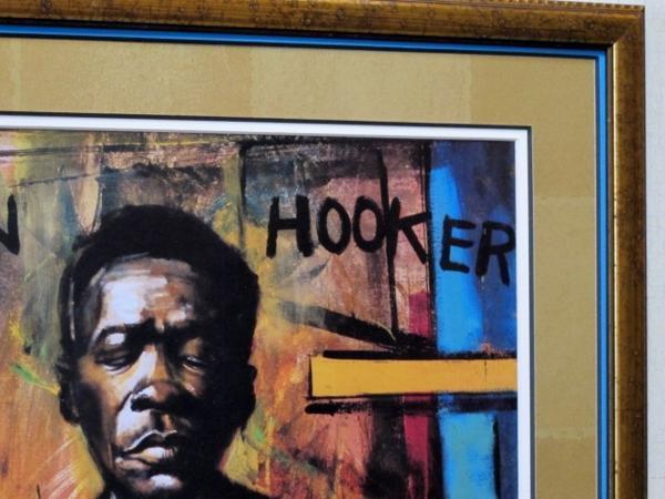 ジョン・リー・フッカー/ブルース・アート・ポスター/額装/John Lee Hooker/Framed Blues Legend/Patterson Barnes_画像4