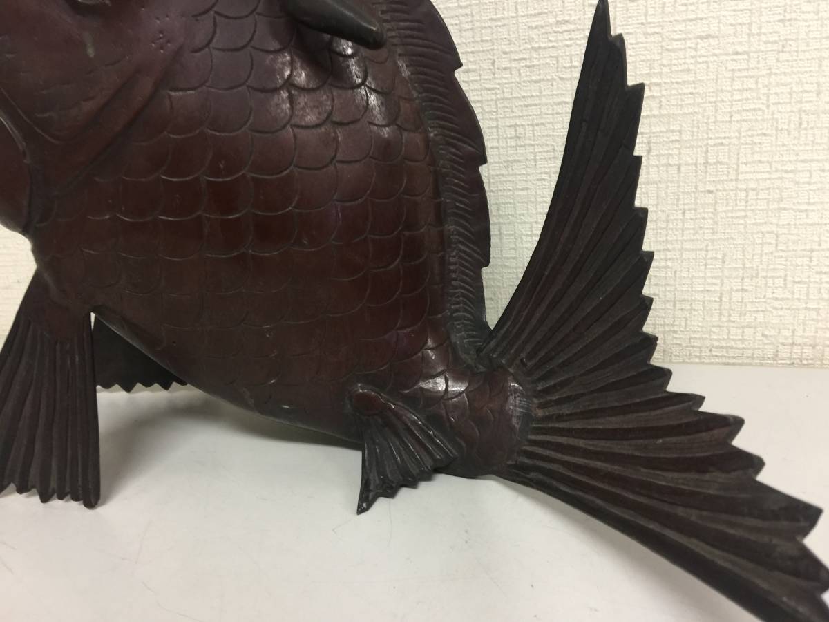 香炉 鯛 のったり香炉 恵比寿 骨董 古民具 真鍮製 古銅 古美術 お香 G1
