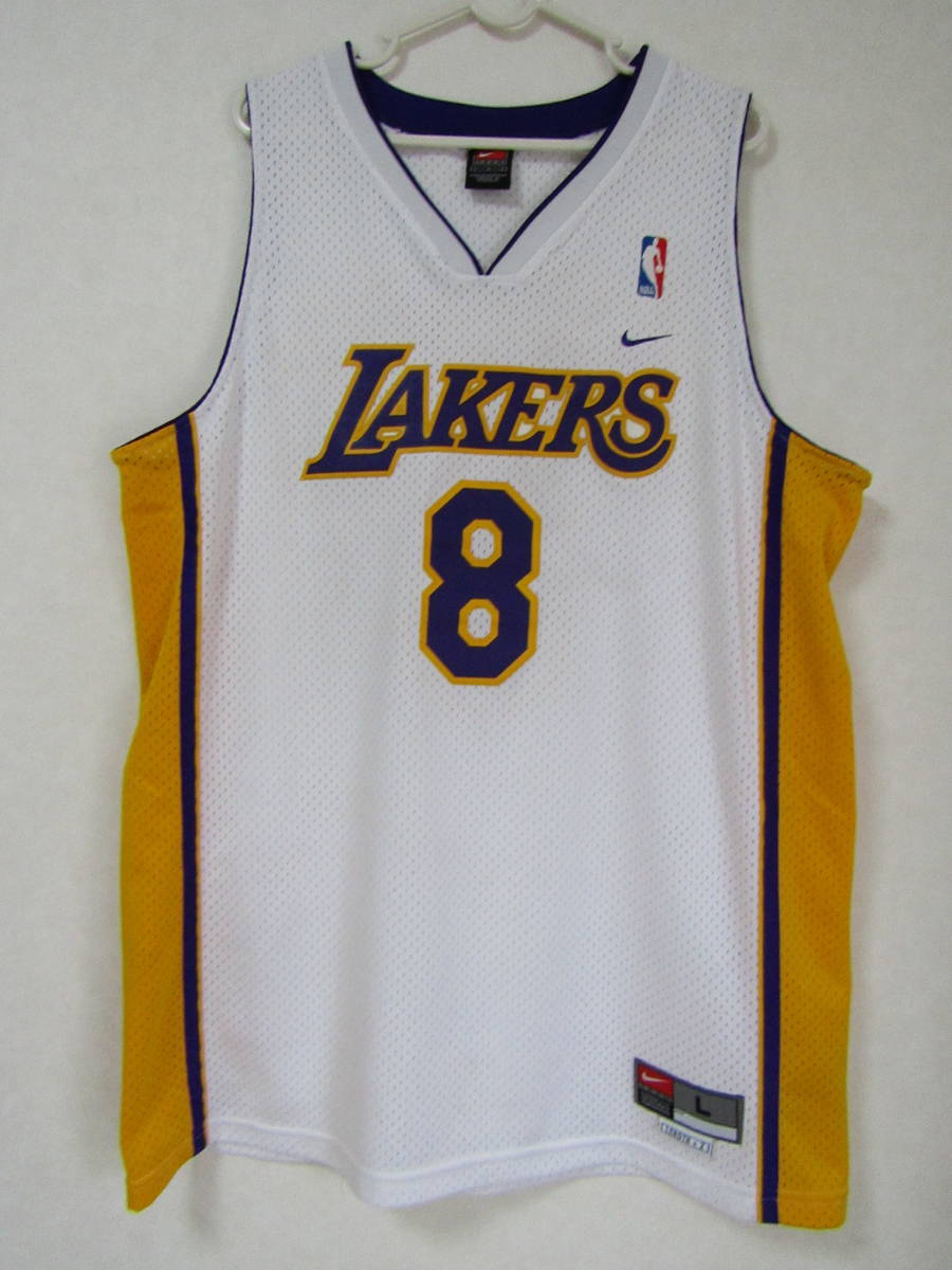 ■美品 NBA LAKERS コービー・ブライアント BRYANT #8 ロサンゼルス・レイカーズ ナイキ NIKE製 ユニフォーム バスケ ゲームシャツの画像1