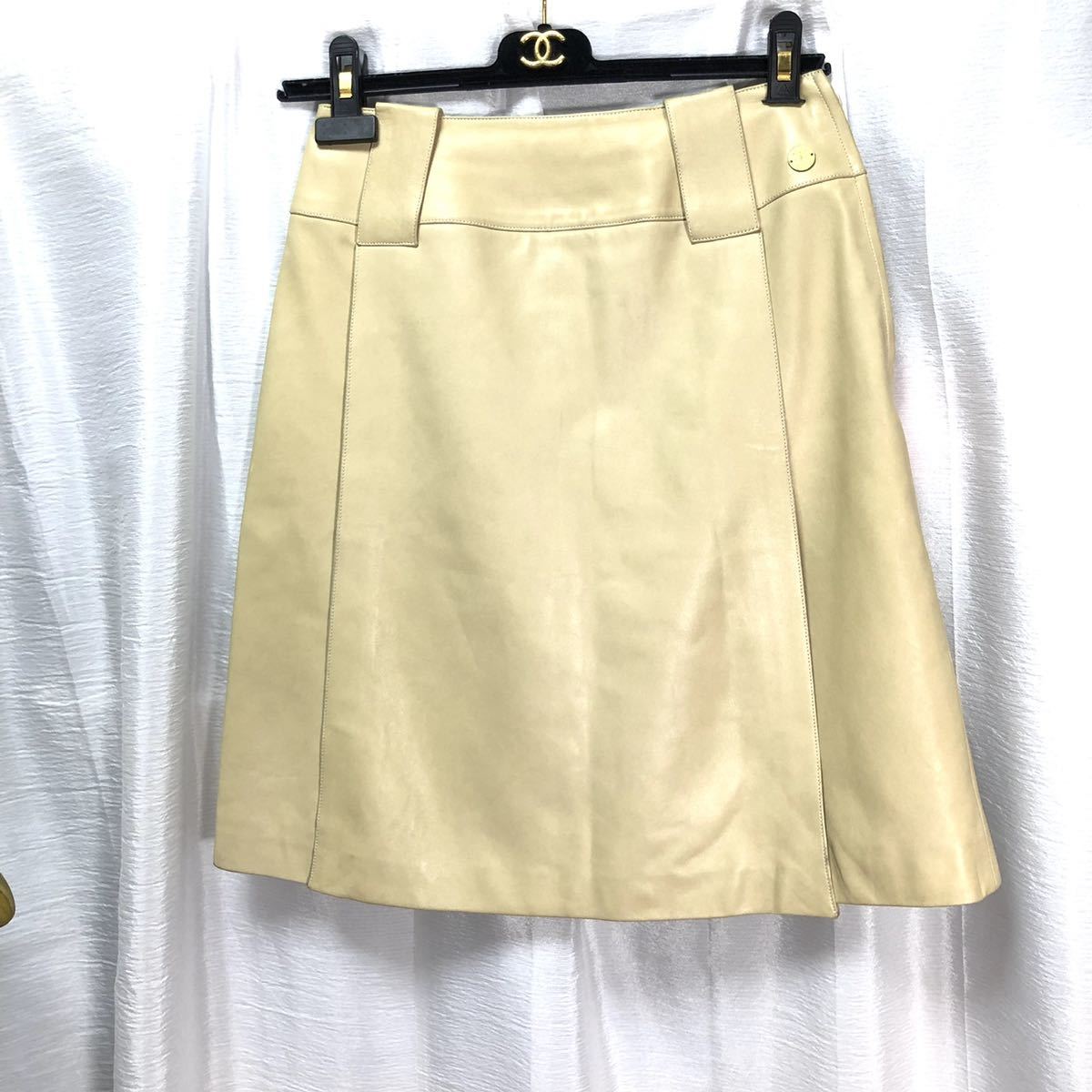 福袋 シャネル CHANEL ラムスキン 正規品 スカート 台形スカート（ミニ）