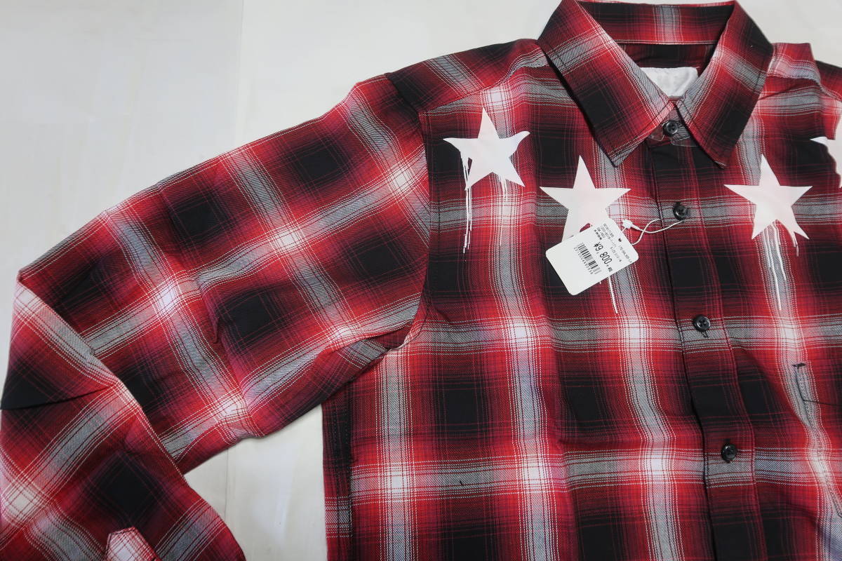 【送料無料・未使用】LHP Original 長袖シャツ　サイズ：Ｍ／Star Check Shirts