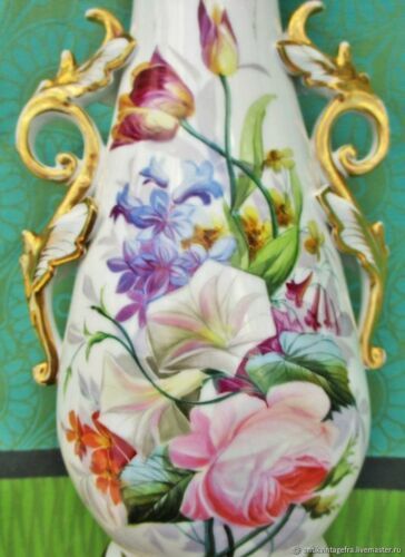 花瓶 fleursancienenporcelaine Fleurs deVieux パリフ ランス アンティーク フラワーv