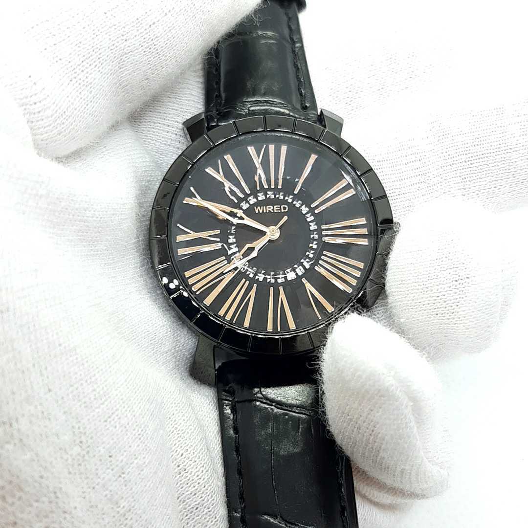 ☆宅急便送料無料!革ベルト&電池新品!☆SEIKO WIRED セイコー