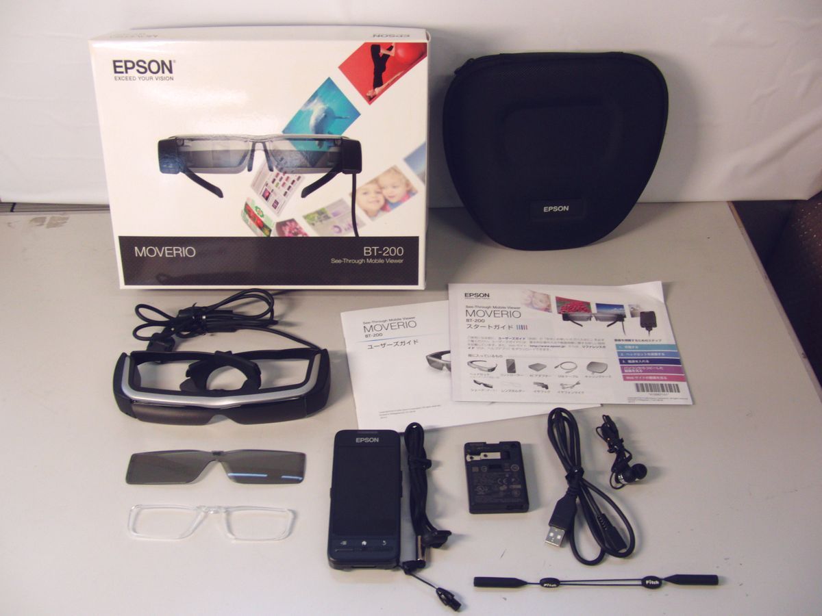 Yahoo!オークション - EPSON MOVERIO BT-200 スマートグラス【...