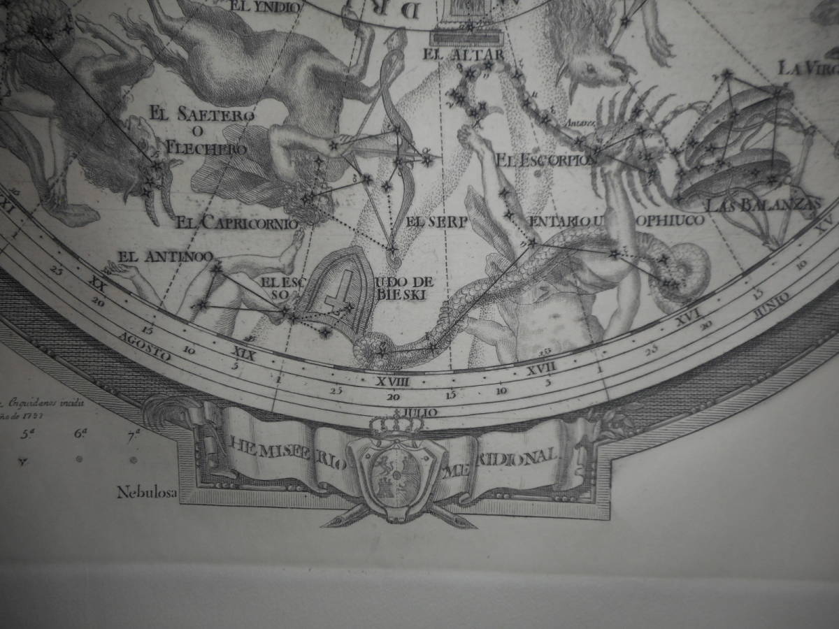 即決 アンティーク、天文、天体、星座早見盤、銅版画復刻、星図、1793年『南半球星図』Star map, Planisphere, Celestial atlas - 天文、宇宙 即決 アンティーク、天文、天体、星座早見盤、銅版画復刻、星図、1793年『南半球星図』Star map, Planisphere, Celestial atlas - 天文、宇宙