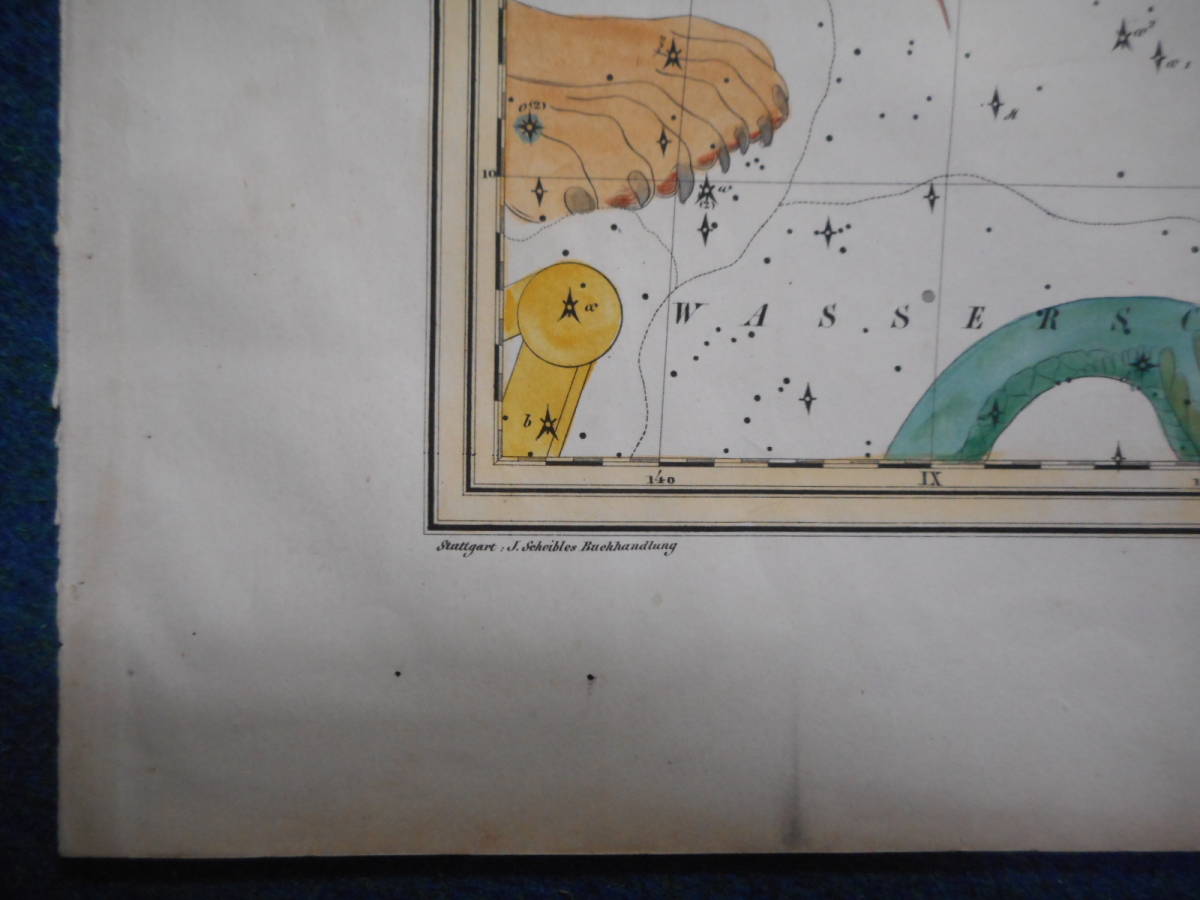 即決 1835年『ホッフマン星図かに座ふたご座他』アンティーク、天文、星座早見盤、手彩色石版画、Star map, Planisphere, Celestial atlas - 天文、宇宙 即決 1835年『ホッフマン星図かに座ふたご座他』アンティーク、天文、星座早見盤、手彩色石版画、Star map, Planisphere, Celestial atlas - 天文、宇宙