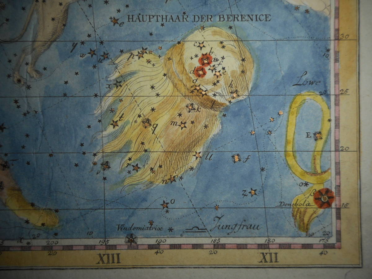 即決1805年『ボーデの星図牛飼座猟犬座』アンティーク天文、天体、星座早見盤、手彩色銅版画、星図Star map, Planisphere, Celestial atlas - 天文、宇宙 即決1805年『ボーデの星図牛飼座猟犬座』アンティーク天文、天体、星座早見盤、手彩色銅版画、星図Star map, Planisphere, Celestial atlas - 天文、宇宙