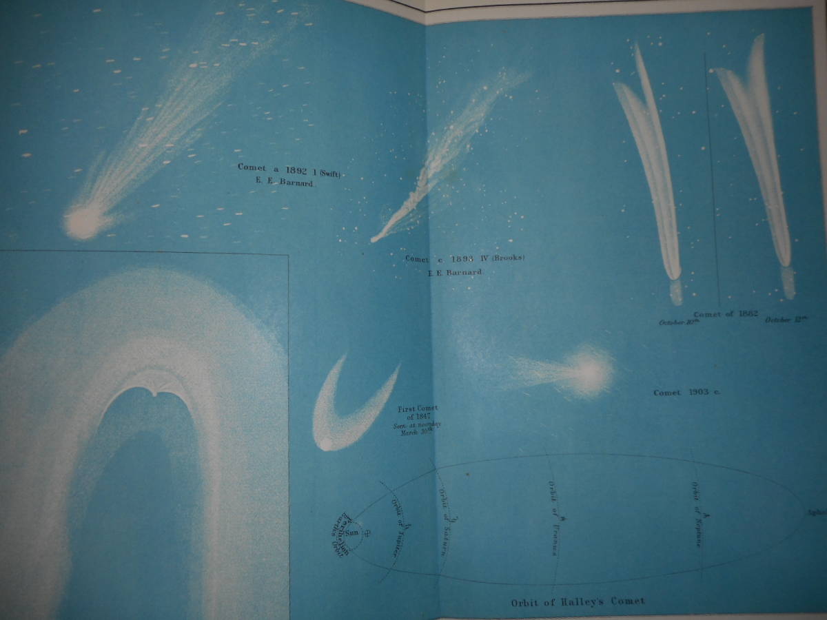 アンティーク、天文、月、惑星、彗星、星座早見盤、石版画、1908年『ヒース20世紀星図』Star map, Planisphere, Celestial atlas