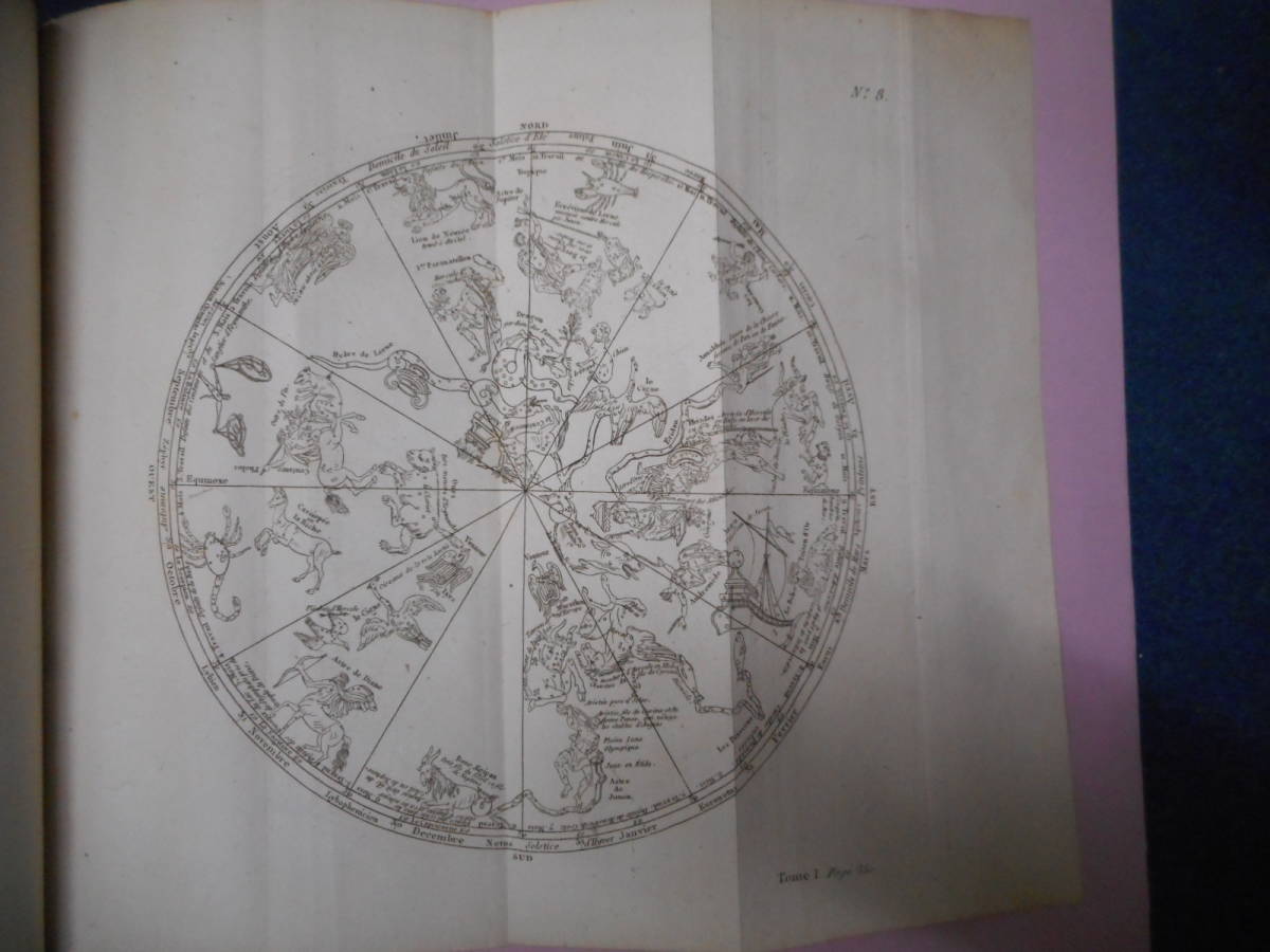 超稀少即決1826年『スイス製星座カード第10図わし座他』天球図 超稀少即決1826年『スイス製星座カード第10図わし座他』天球図