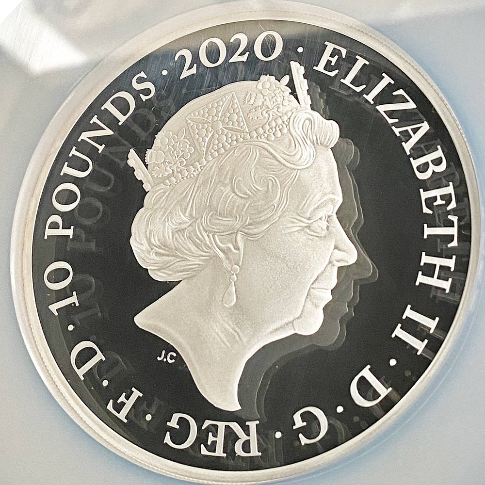 ★最高鑑定 SPECIAL ISSUE 2020年 イギリス 007 ジェームズ・ボンド 5オンス 銀貨 NGC PF70UC COA・BOX付属 10ポンド モダン コイン_画像8