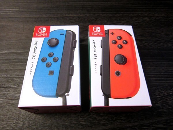 新品未開封品 単品左右セット JOY-Con(L)ネオンブルー + (R)ネオンレッド ニンテンドースイッチ