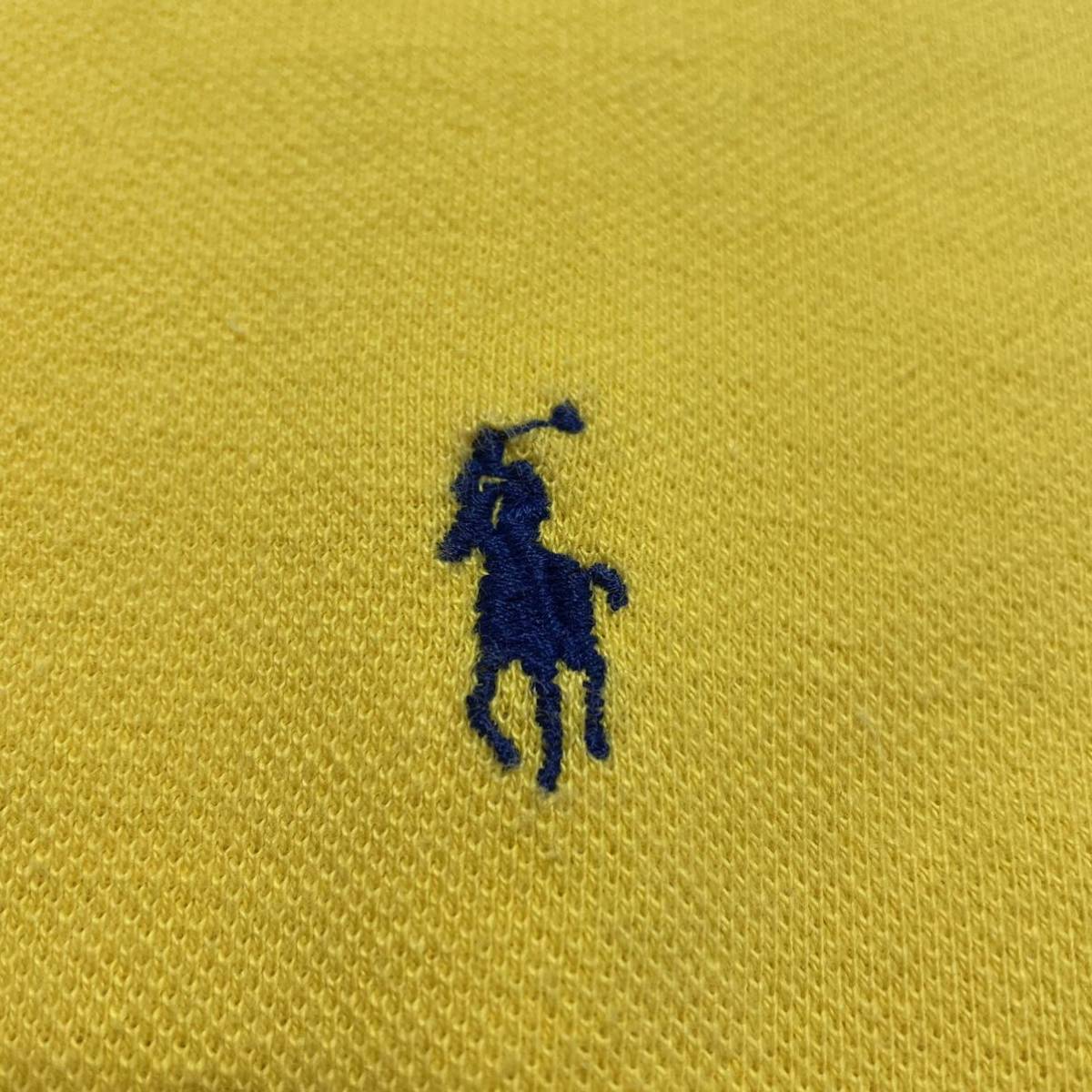 【人気カラー】ポロバイラルフローレン Polo by Ralph Lauren 半袖 ポロシャツ Lサイズ イエロー 刺繍ポニー