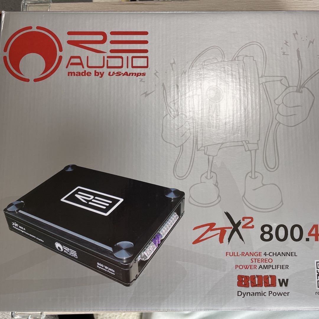 RE AUDIO us amps ztx 800.4 4chパワーアンプ class AB【新品 未使用】【入手困難】【送料込み】