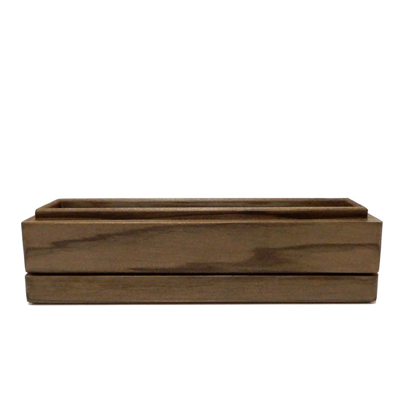 画像商品をお届け【新品】「木の品」香箱 神代杉 縞杢 無垢材 香道 (3) Wooden goods
