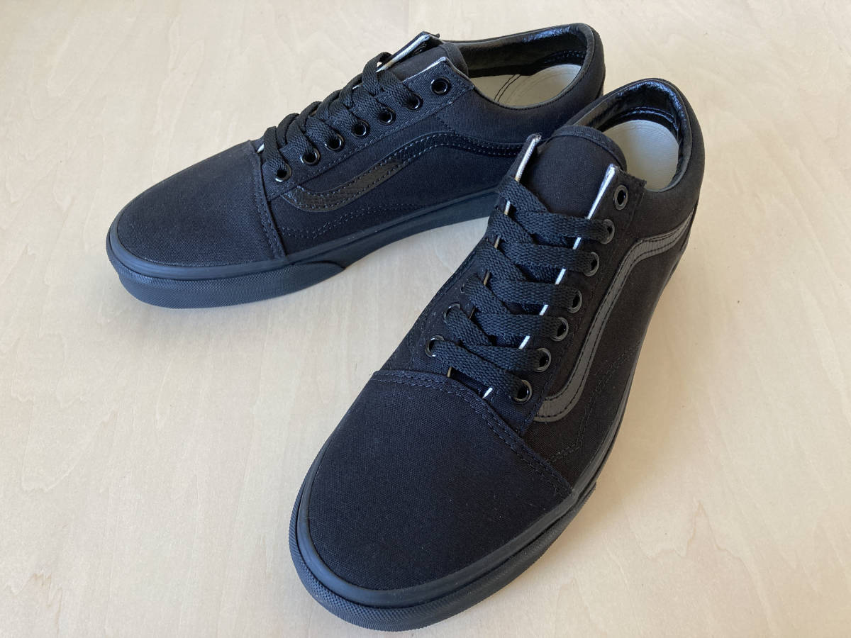 23.5cm 黒 バンズ オールドスクール VANS OLD SKOOL CANVAS BLACK/BLACK US5.5/23.5cm VN000D3HBKA