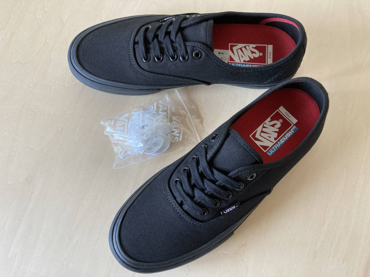 25.5cm 黒 バンズ オーセンティック プロ VANS AUTHENTIC PRO BLACK/BLACK US7.5/25.5cm VN000Q0DBKA_画像3