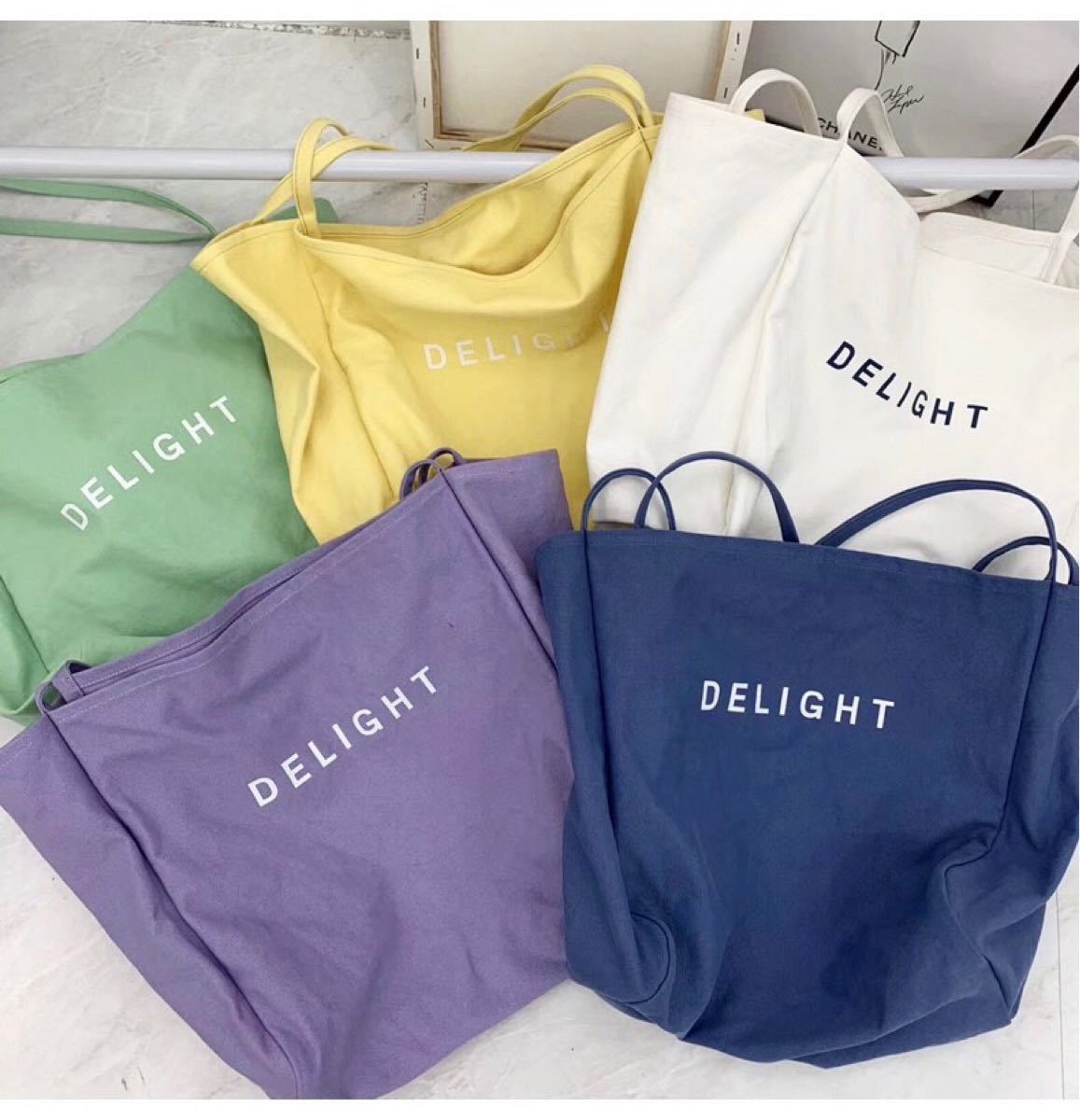 新品 バッグ 鞄 トートバッグ 通学 エコ マザーバッグ 韓国ファッション イエロー