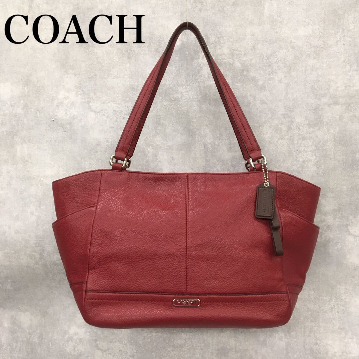 COACH コーチ ショルダートートバッグ レザーバッグ レディース 本革 F23284 赤