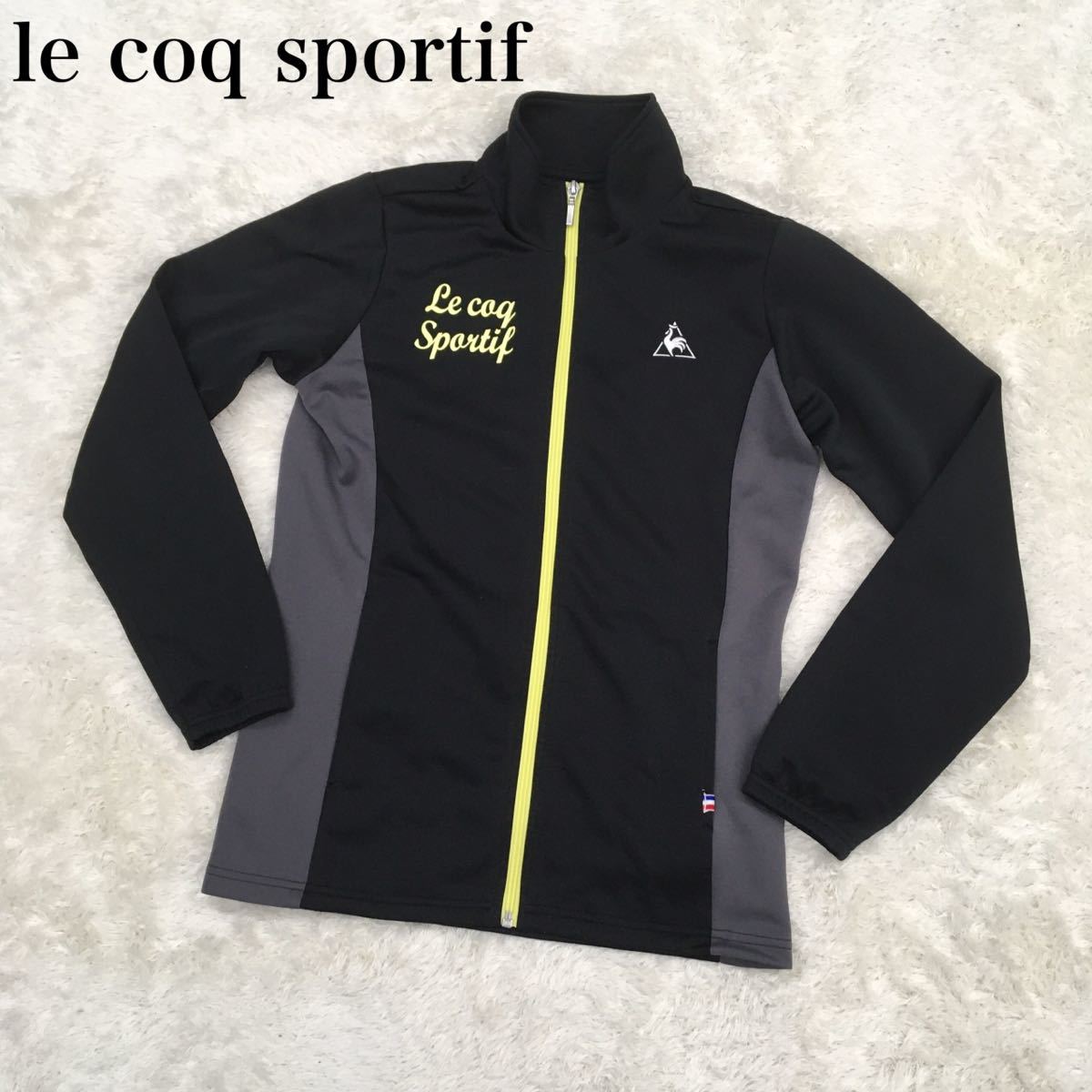 le coq sportif ルコック スポルティフ ジャージ 刺繍ワンポイント Mサイズ 黒