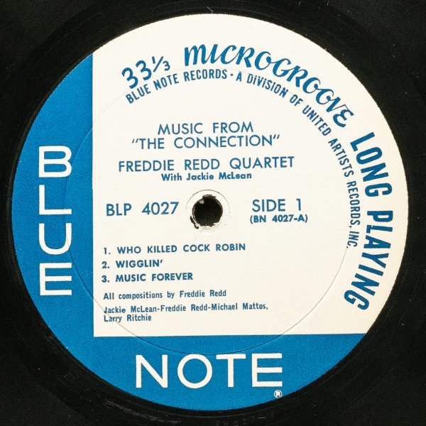 米国盤】FREDDIE REDD MONO盤 MUSIC FRON THE CONNECTION フレディレッド BLUE NOTE JACKIE  McLEAN