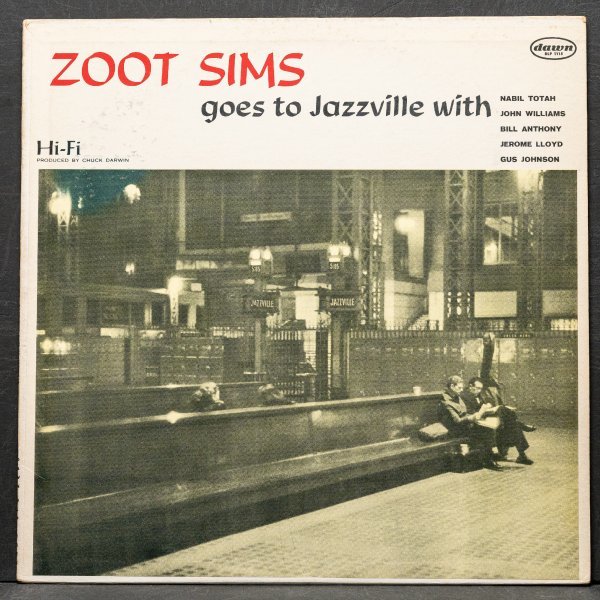 【米オリジナル】ZOOT SIMS 両溝 MONO盤 GOES TO JAZZVILLE ズートシムズ DAWN_画像1