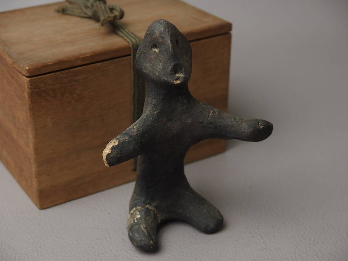 骨董 発掘品 古い 土偶 人形埴輪 cj027zb7 出土品 考古学 古墳 土器の