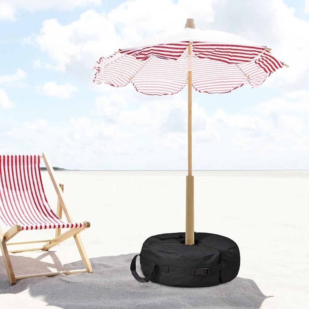 Y1209:. способ усиленный песок пакет наружный зонт пляж палатка раунд Sand сумка затеняющий экран, шторки от солнца наружный кемпинг аксессуары тяжелый песок пакет A