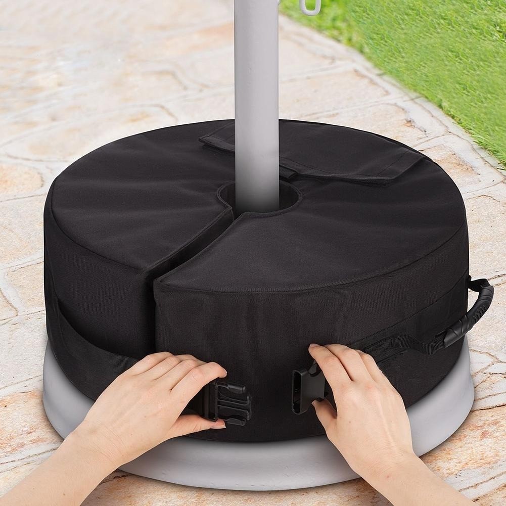 Y1236: outdoors putty .o umbrella base weight bag weather resistant parasol umbrella strong sand sack Home hotel. use 40a stand base 