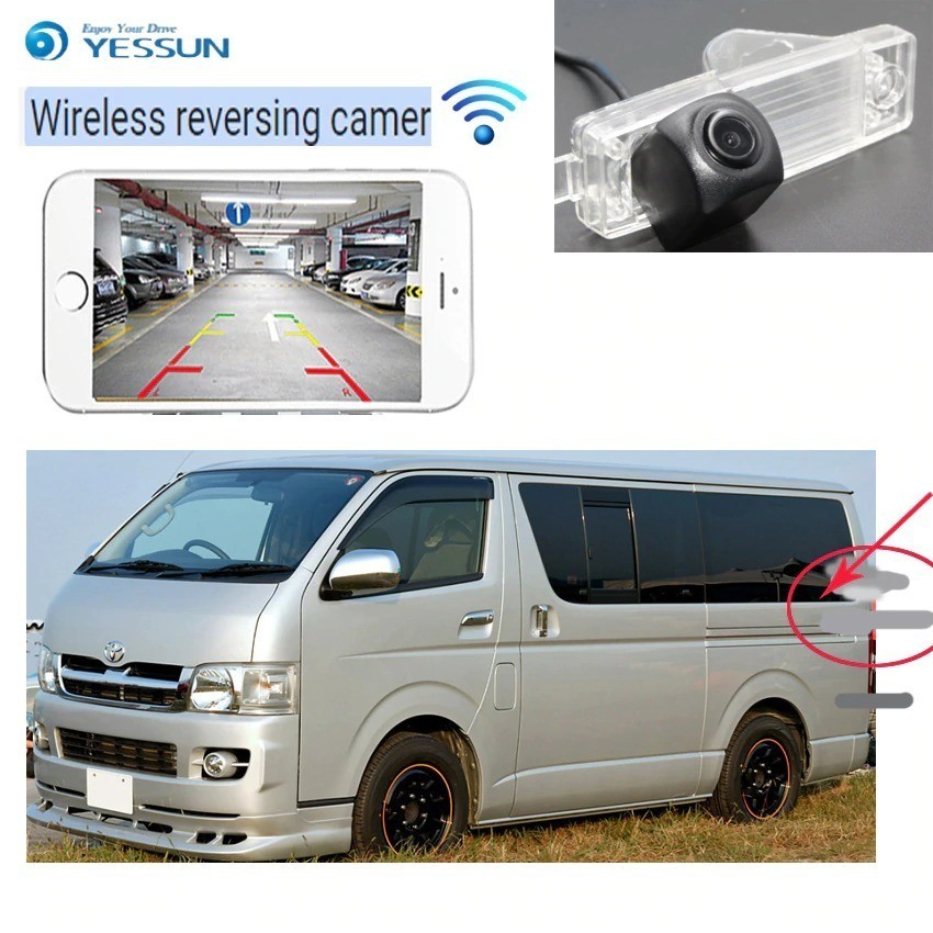 Y1633：Toyota HiAce H200 for Hiace Awing 2004～2014 車 CCD ナイトビジョン バックアップカメラ ナンバープレートカメラ_画像1