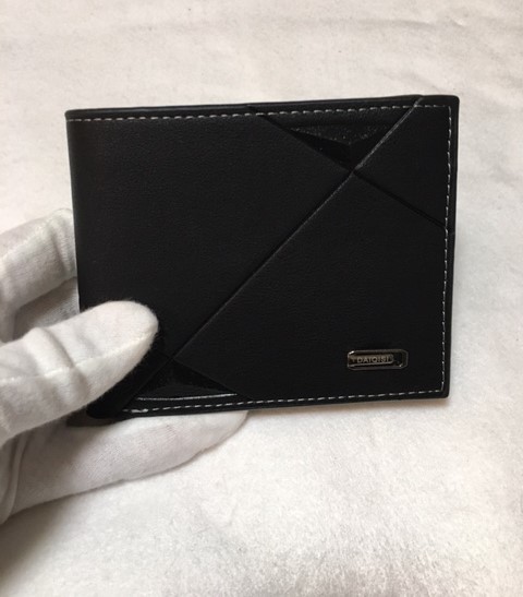 新品 メンズ 財布 カードケース ウォレット 2つ折り財布 ブラック_画像4