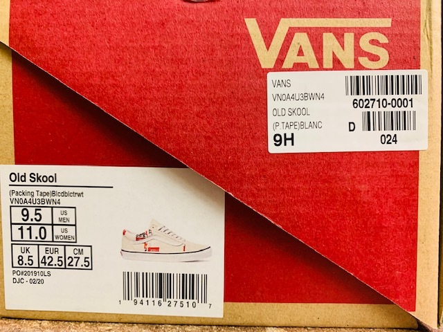 ★新品/USA企画！バンズ.VANS.オールドスクール.OFF THE WALL.スニーカー.27,5cm.箱付き.スケーターサーフロック.西海岸ビンテージスタイル_画像10