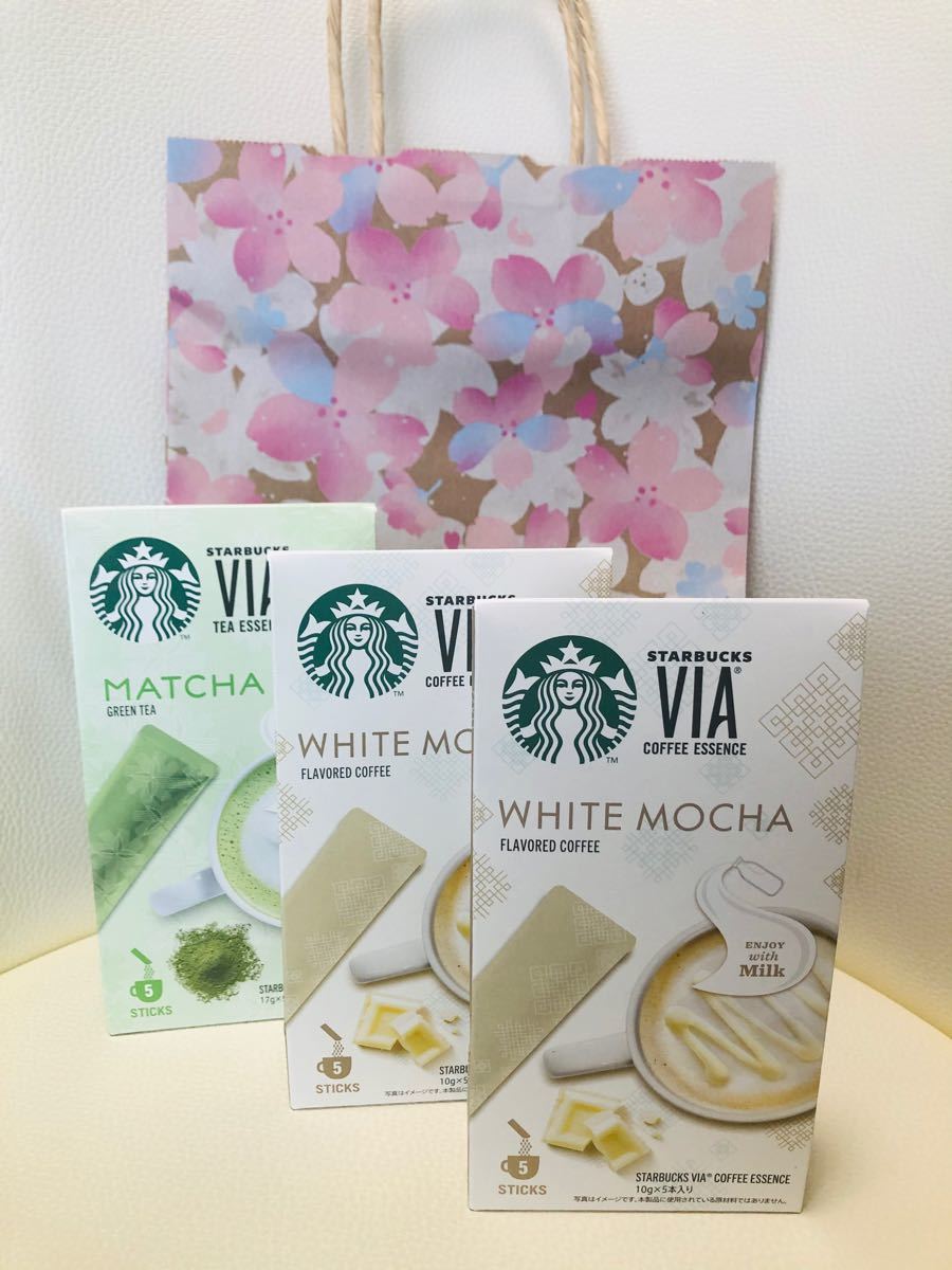 スターバックスヴィア ホワイトモカ2箱 抹茶1箱 新品未使用 スタバ VIA|PayPayフリマ スターバックス ヴィア® ティーエッセンス ホワイトモカ2箱
