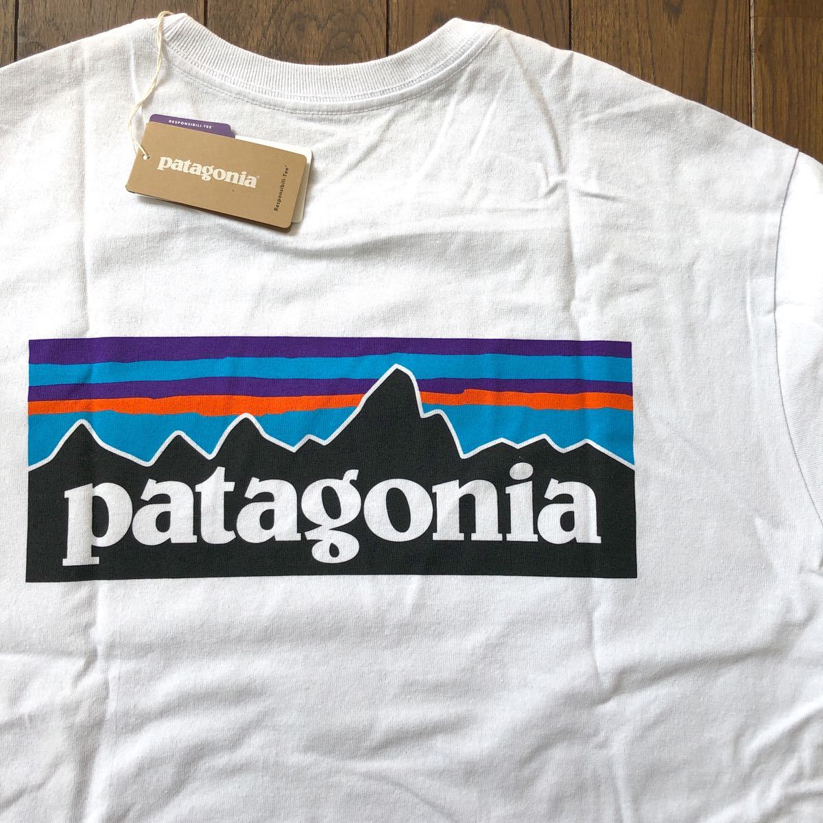 M 正規品 Patagonia ロングスリーブP-6ロゴレスポンシビリティー  長袖Tシャツ パタゴニアTシャツ