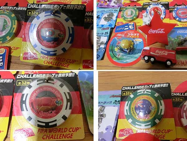 ■コカ コーラ おまけ 06年ワールドカップ チップ/ミッキーマウスストラップ・KUMAコレクション他 いろいろセット 未使用品 中古で_画像10