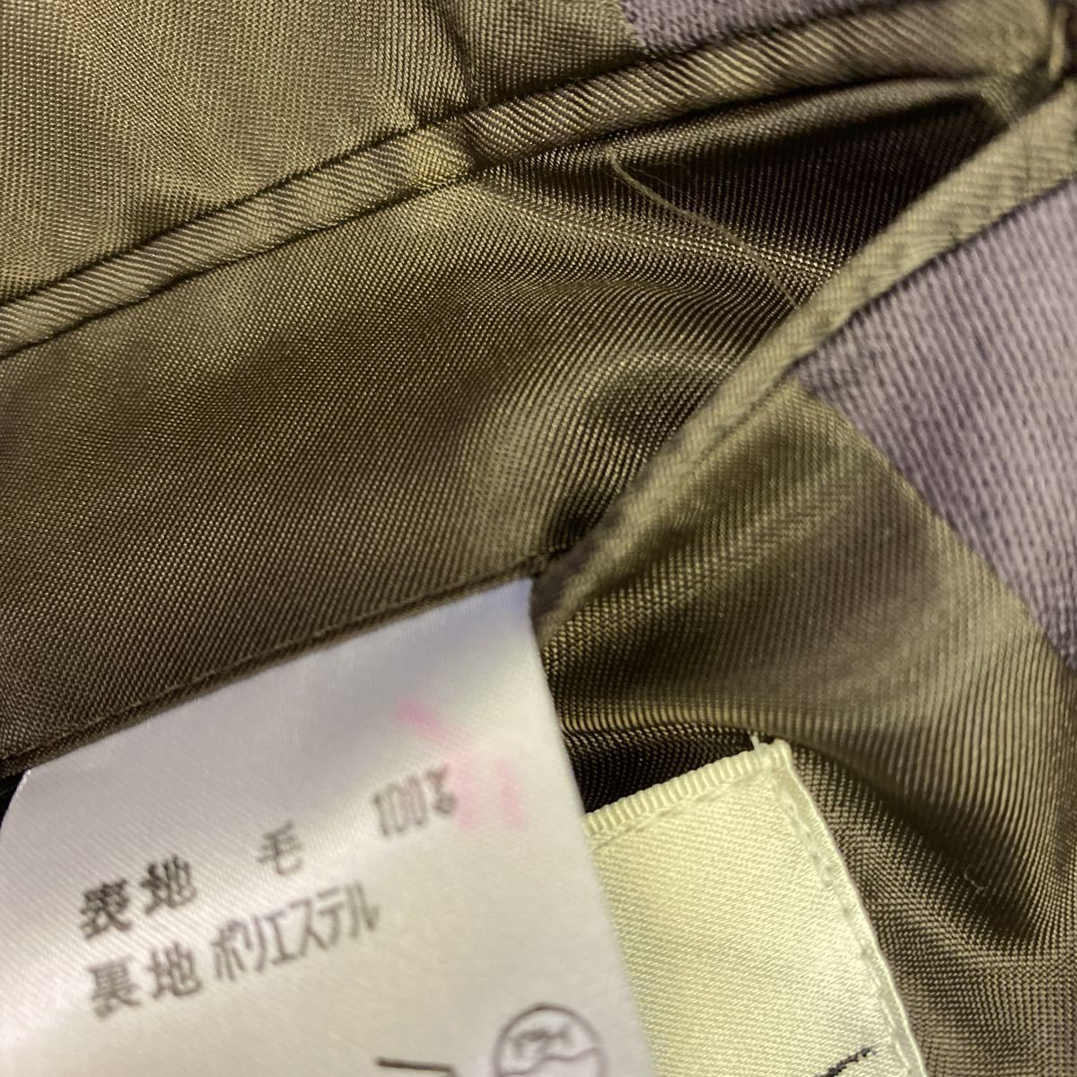  новый товар не использовался с биркой супер-скидка сделано в Японии tailored jacket 2. кнопка размер M изюм цвет no- Benz шерсть 100%