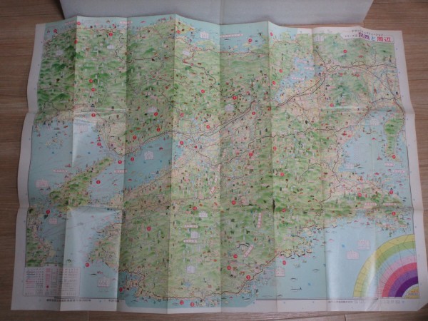 限定タイムセール 昭和40年代中頃絵地図デラックスリクリェーション 関西と周辺 江