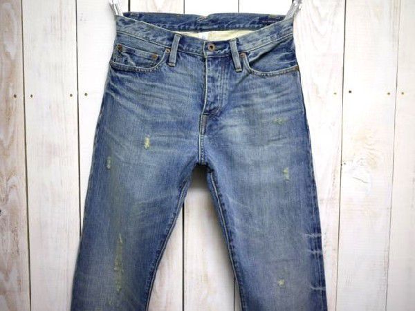  не использовался RALPH LAUREN RUGBY винтажная обработка джинсы (W28 L32) Ralph Lauren регби Denim брюки American Casual 