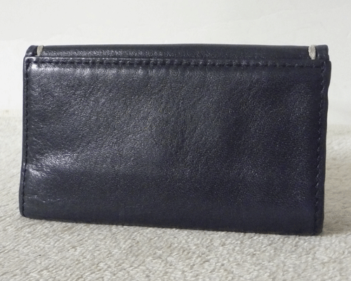  Kitamura Kitamura leather navy navy blue 5 ream key case 