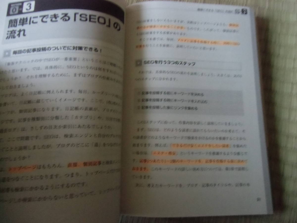 初心者でもできる！繁盛ブログになれるSEO入門　中古　本_画像6