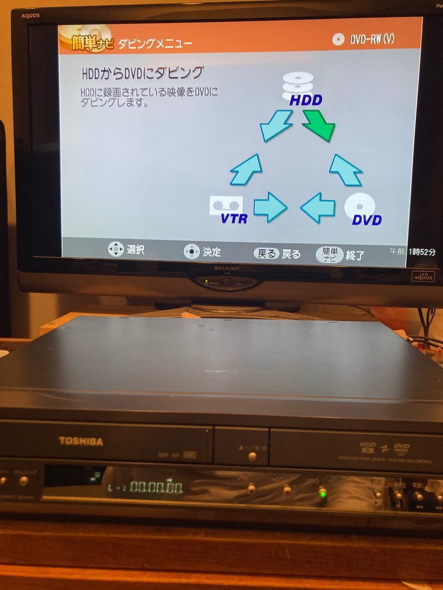 東芝 RD-XV44 VTR一体型HDD&DVD VHSダビング可