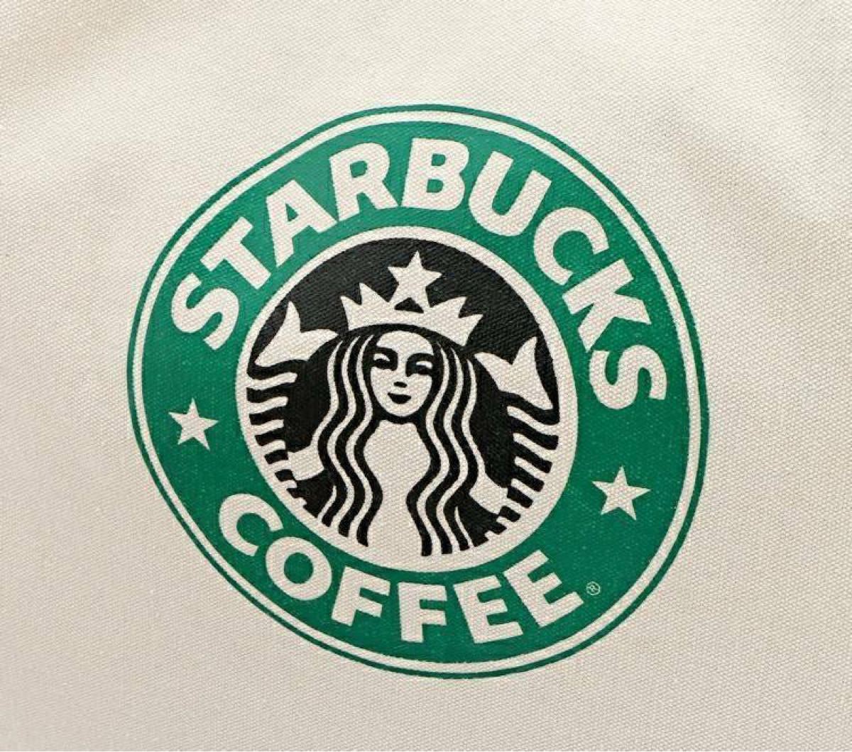 スターバックス トートバッグ キャンバストートバッグ スタバ Starbucks ショルダーバッグ 海外 人気 帆布 ホワイト