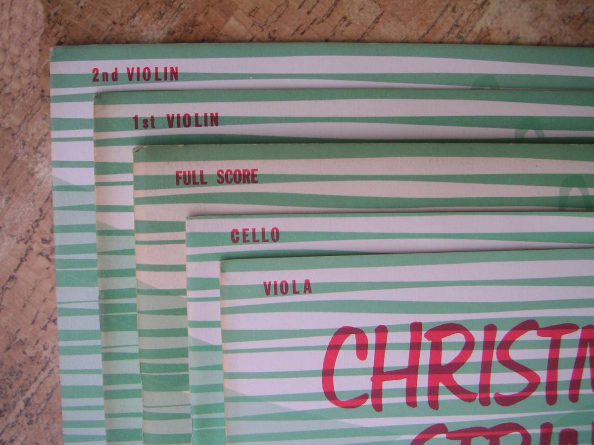 ∞　CHRISTMAS STRINGS　５冊　A Complete Program for STRING ORCHESTRA　Belwin Mills、刊　●洋書です、英文表記●_画像9