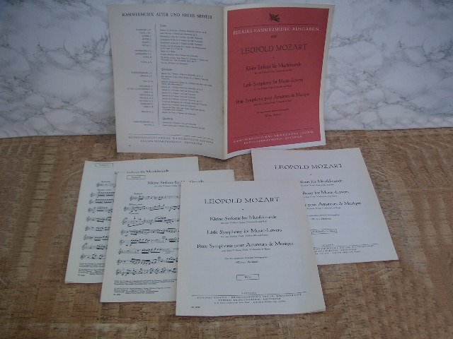 -mo-tsu Alto LEOPOLD MORZART PEGASUS KAMMERMUSIK-AUSGABEN 6032 Little Symphony for Music-Lovers * foreign book *