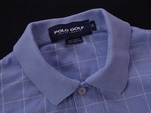 POLO GOLF RALPH LAUREN 半袖ポロシャツ　チェック柄　SIZE:S　正規品　ナイガイ　90s ポロ ゴルフ ラルフローレン　半袖ポロシャツ_画像3